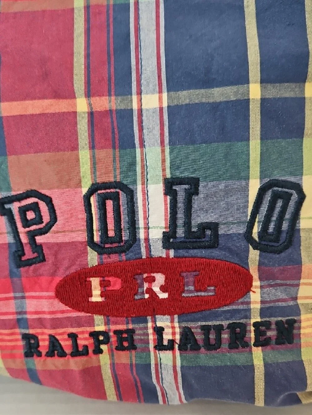 Ralph Lauren Home Garrison Plaid Red Navy & Green Cotton Twin Comforter & Sham